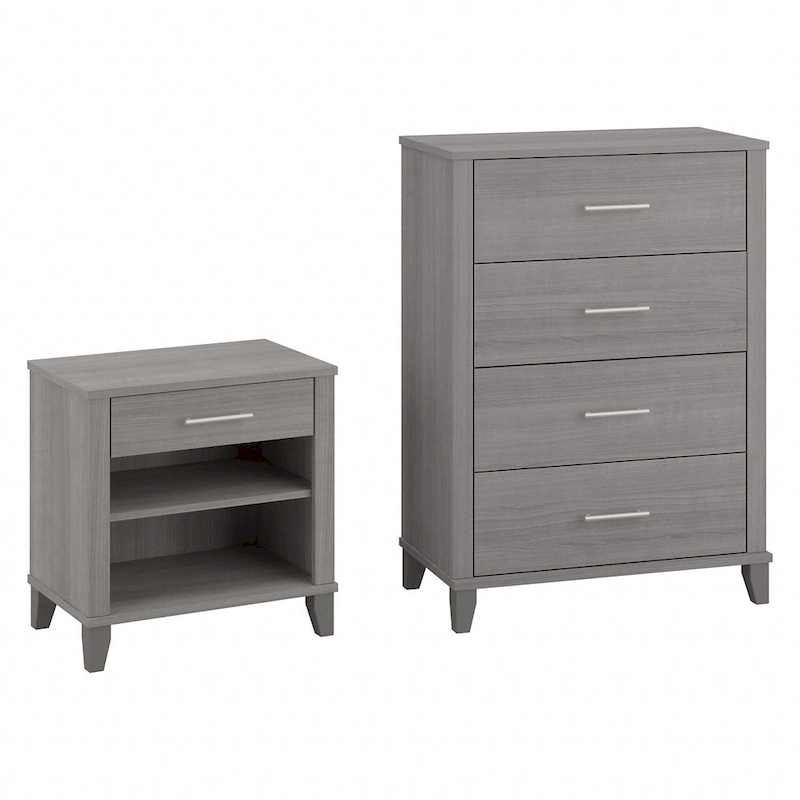 Somerset Chest of Drawers and Nightstand Set by Bush Furniture
