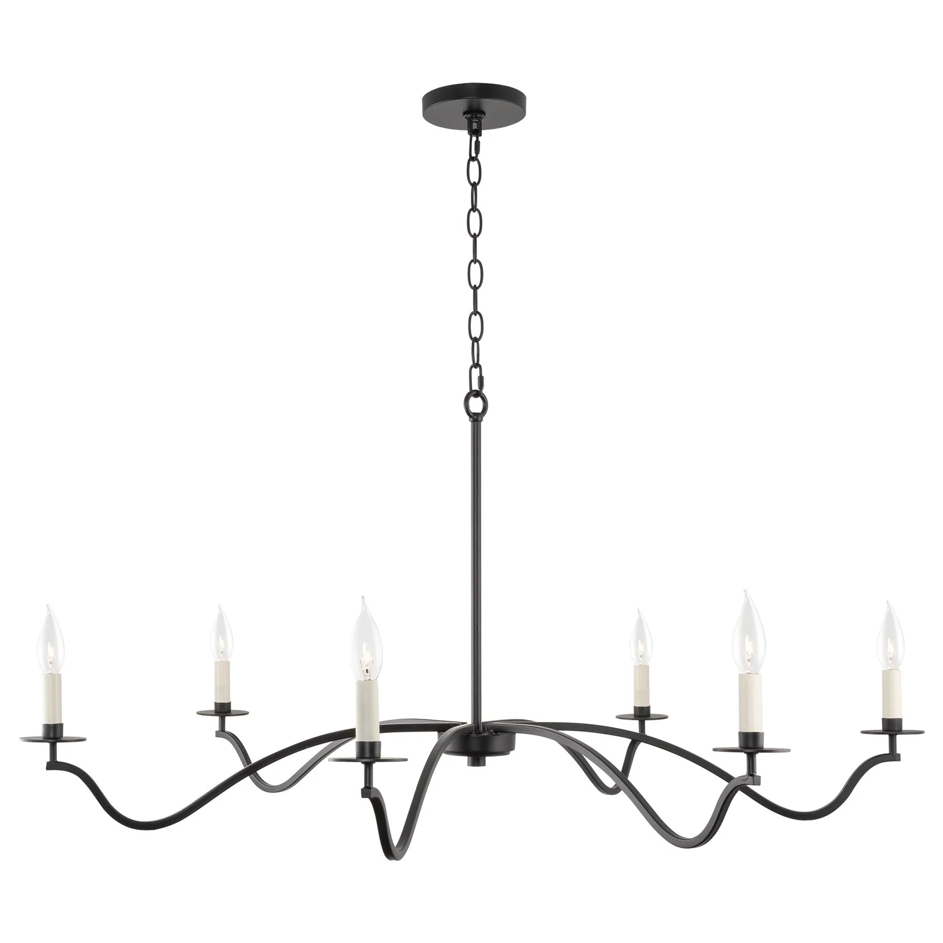 Pennington 42 6-Light Large Modern Chandelier