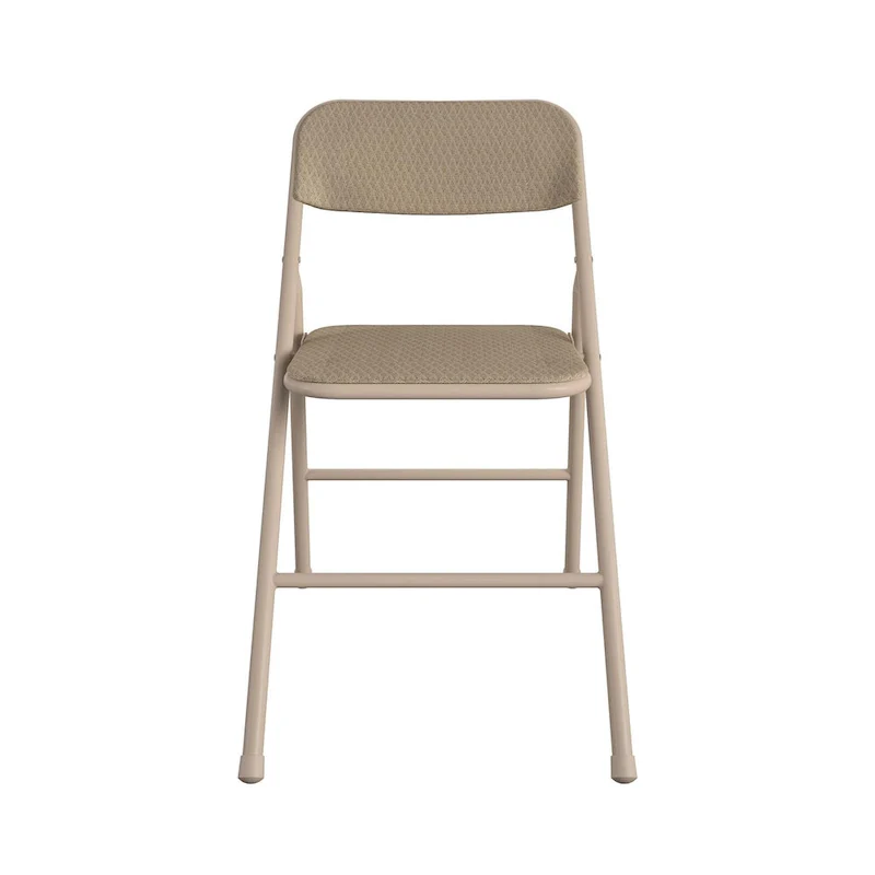 COSCO 5-Piece Folding Vinyl Table and Fabric Chair Set - 5 piece