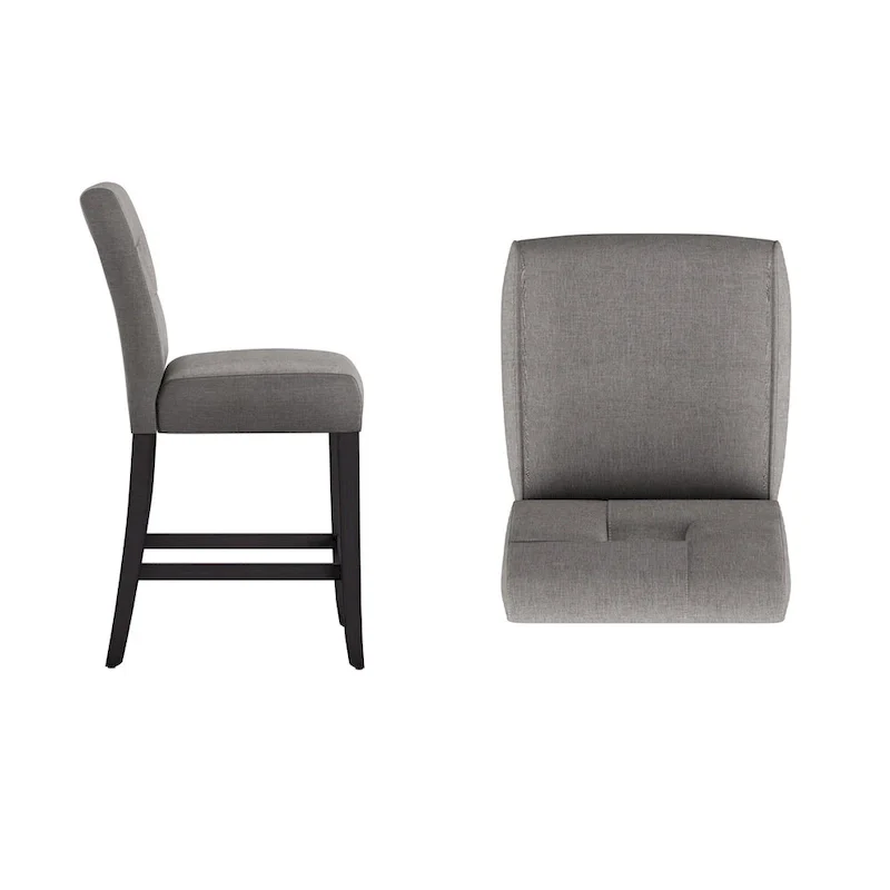 Brda Keyhole Counter Height High Back Stools (Set of 2) - Stool