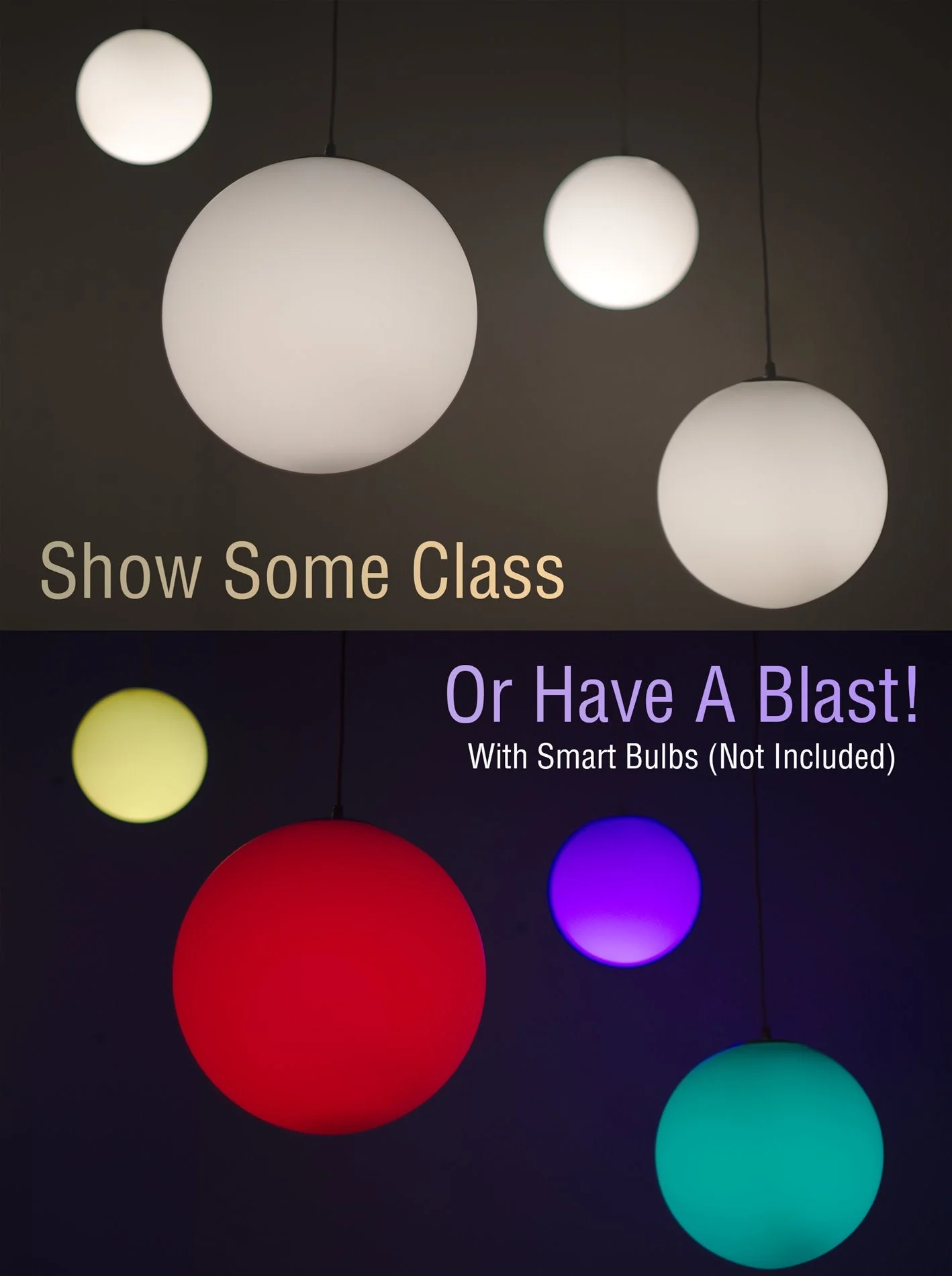 Ceres 10 Mid-Century Modern Hanging Orb Pendant Light