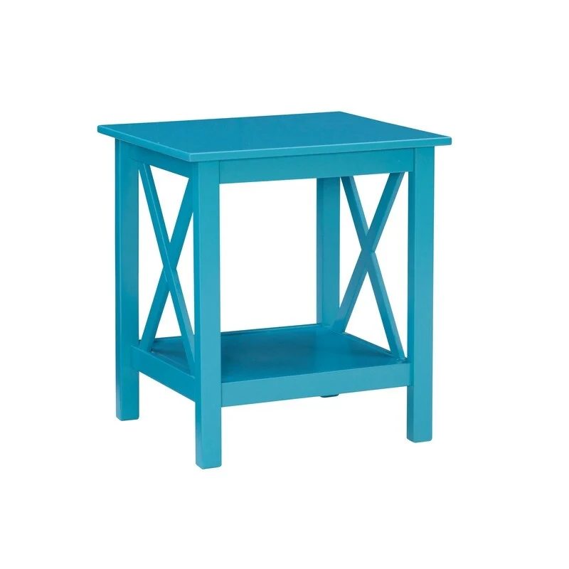 Ripplewood Farmhouse X-Base Side End Table