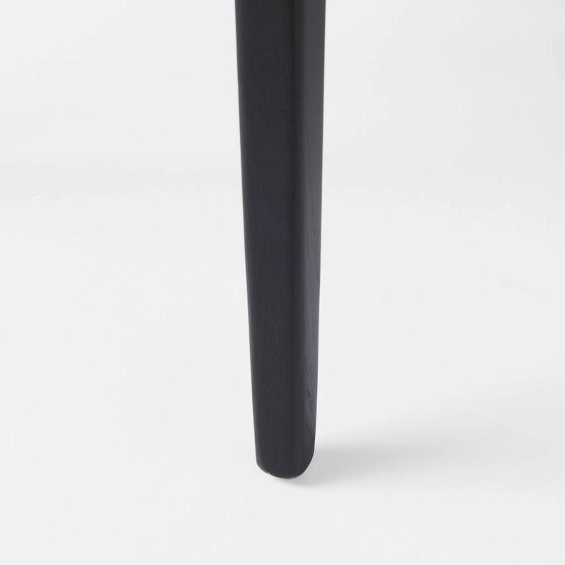 Clara Light Brown Wood Cream Seat Armless Dining Chair