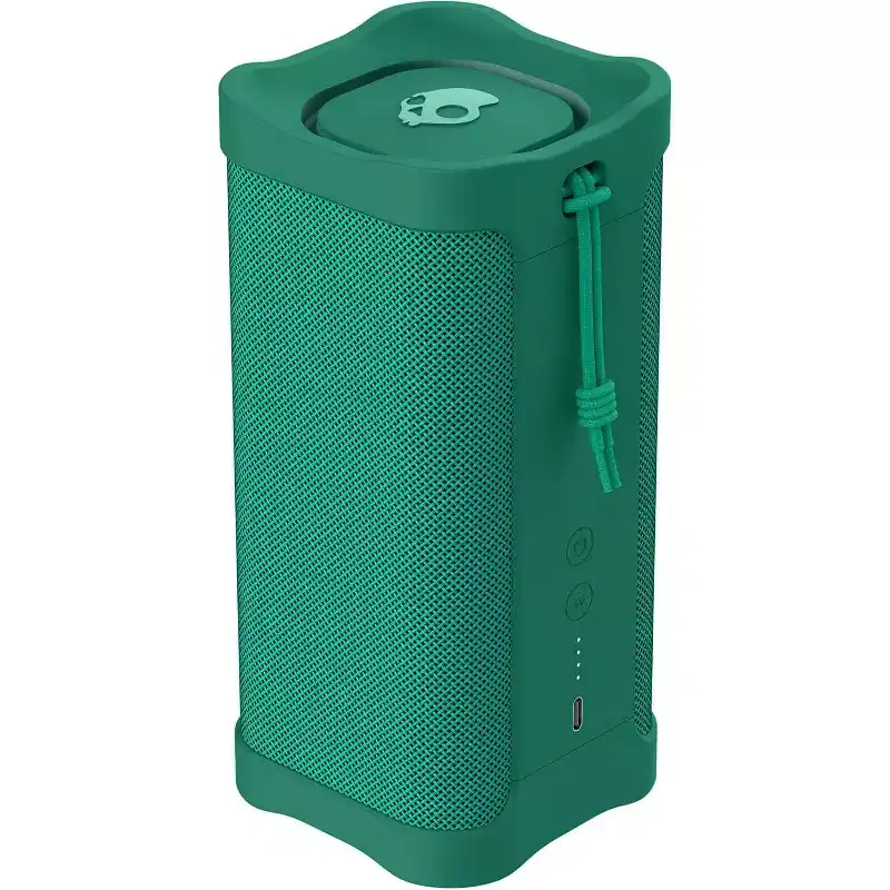 Skullcandy Terrain XL Wireless Bluetooth Speaker - IPX7 Waterproof Portable Speaker, 18 Hour Battery, Nylon Wrist Wrap, True Wireless Stereo, Green