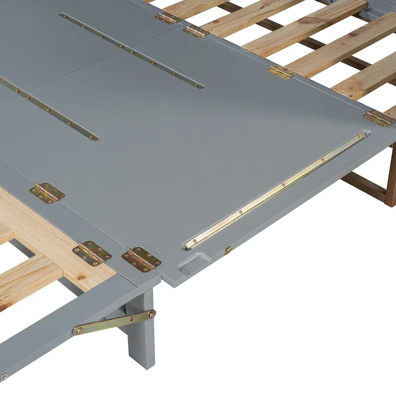 Queen Murphy Bed with Cabinet Design, Multi-Functional, 400lb Capacity