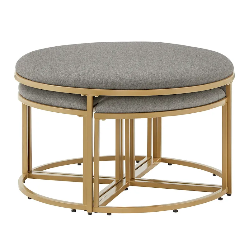 Gabin Coffee Table with Nesting Stools by iNSPIRE Q Modern