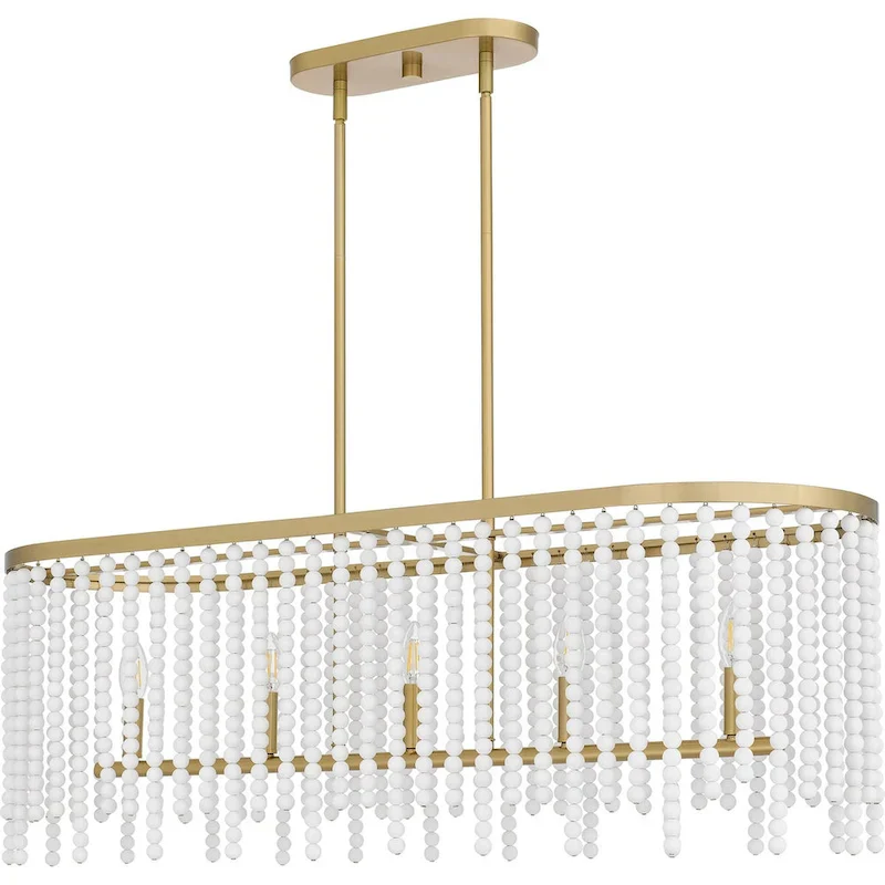 Apelle 5-Light Aged Brass Island Light