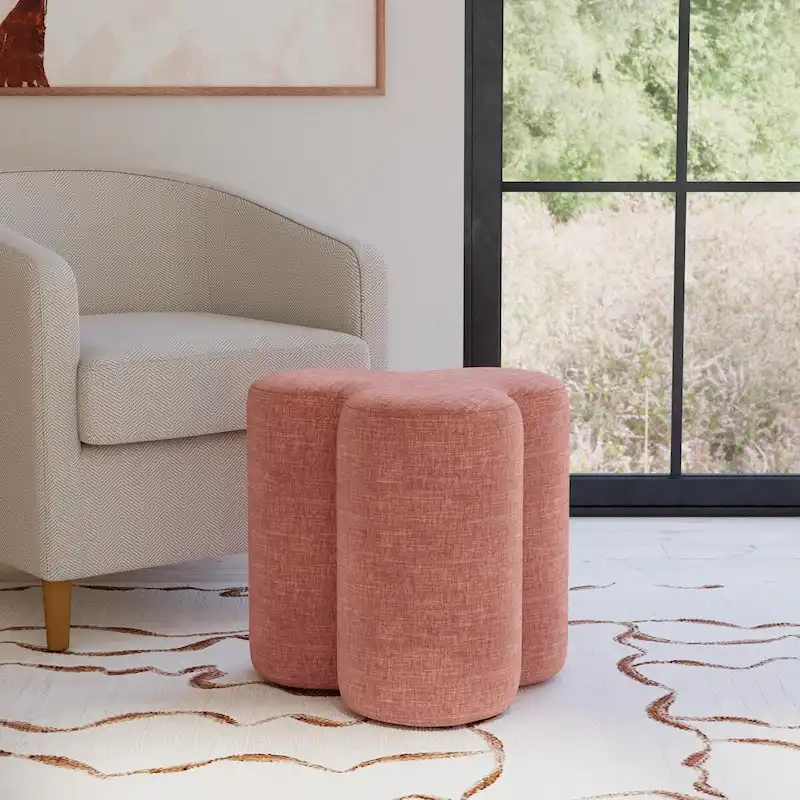 HomePop Clover Shaped Ottoman