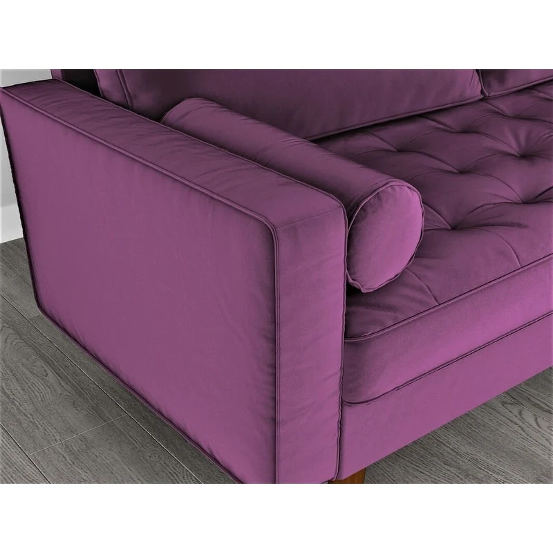 Mac Velvet Mid-century Style Sofa
