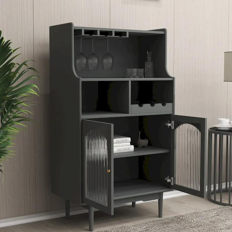 Bar Cabinet with Removable Wine Rack