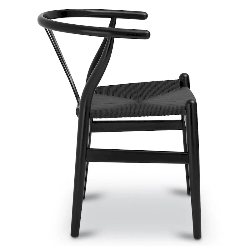 Poly & Bark Weave Chair - Solid Wood with Woven Seat