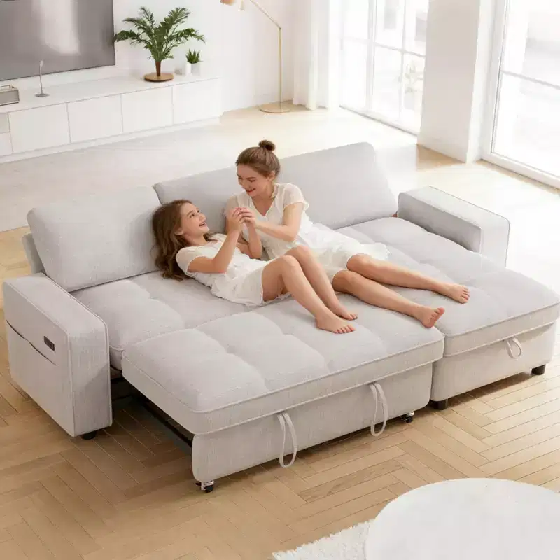 Dyonery Convertible Storage Sofa Bed