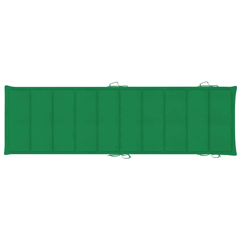 vidaXL Patio Sun Lounger with Cushion Solid Acacia Wood - 72.4 x 21.7 x 25.2