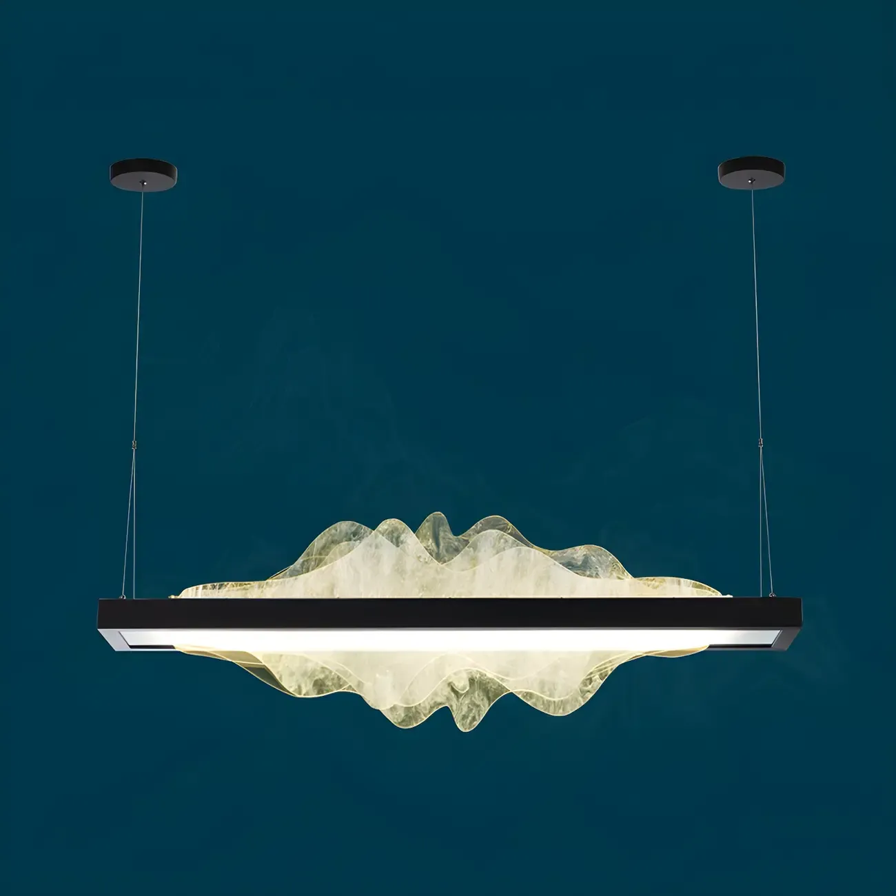 Modern Metal Rectangular Unique Pendant Light