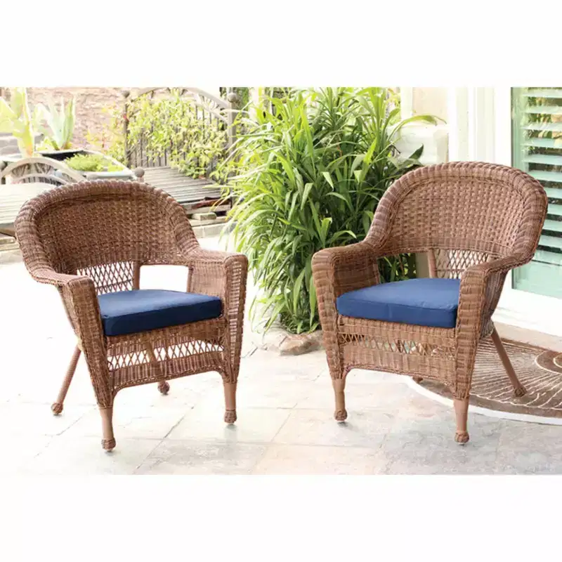 HomeStock White French Fabulous Chair with Green Cushion
