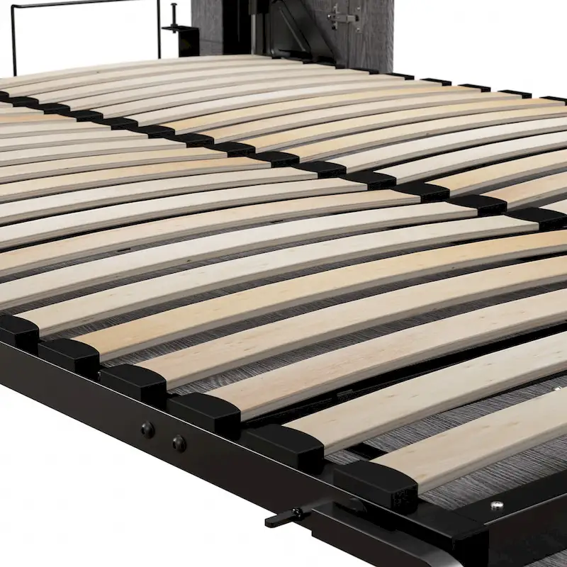 Orion Queen Murphy Bed with Shelves (87W) by Bestar