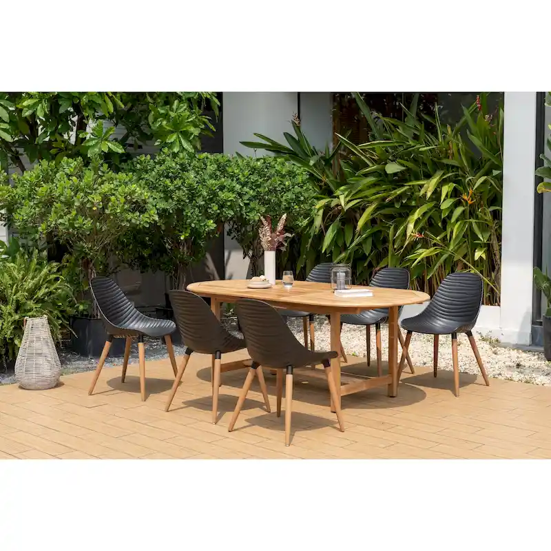 Amazonia FSC Certified Teak Amher Outdoor Patio Dining Set