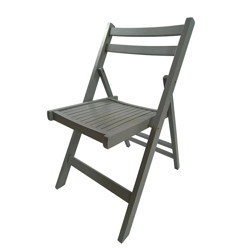 Furniture Slatted Wood Folding Special Event Chair,Set of 4