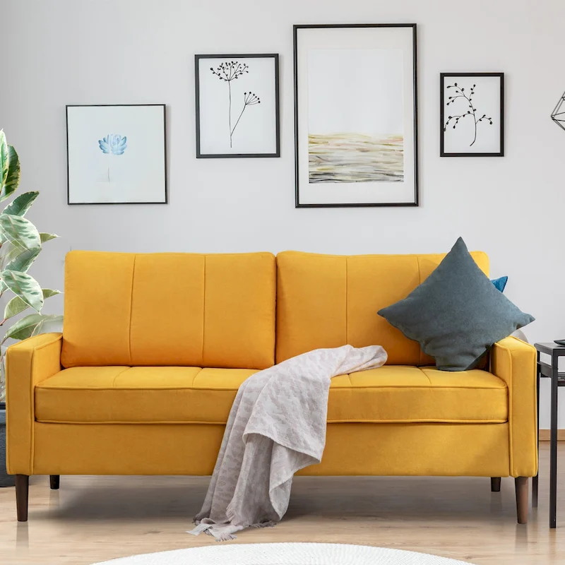 DIY Convertible Sectional Sofa Couch with Ottoman