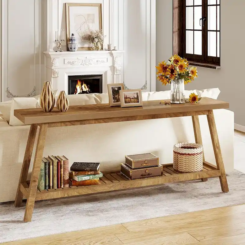 Farmhouse 70.9 Inches Console Entryway Table