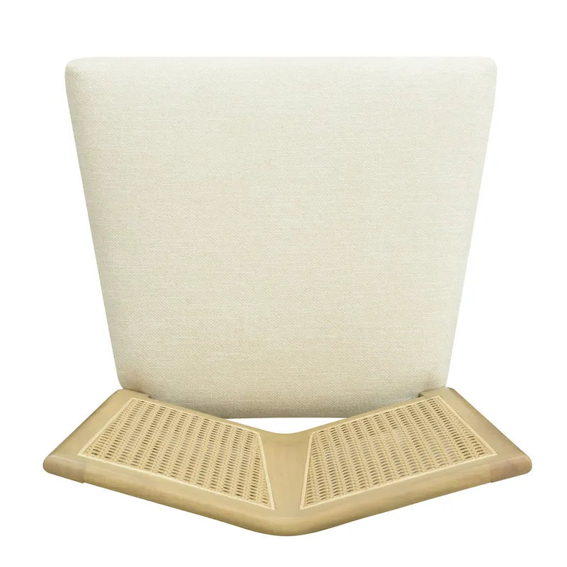 Christopher Knight Home - Oliver Mid-Century Rattan Back Upholstered Dining Chair Set of 2