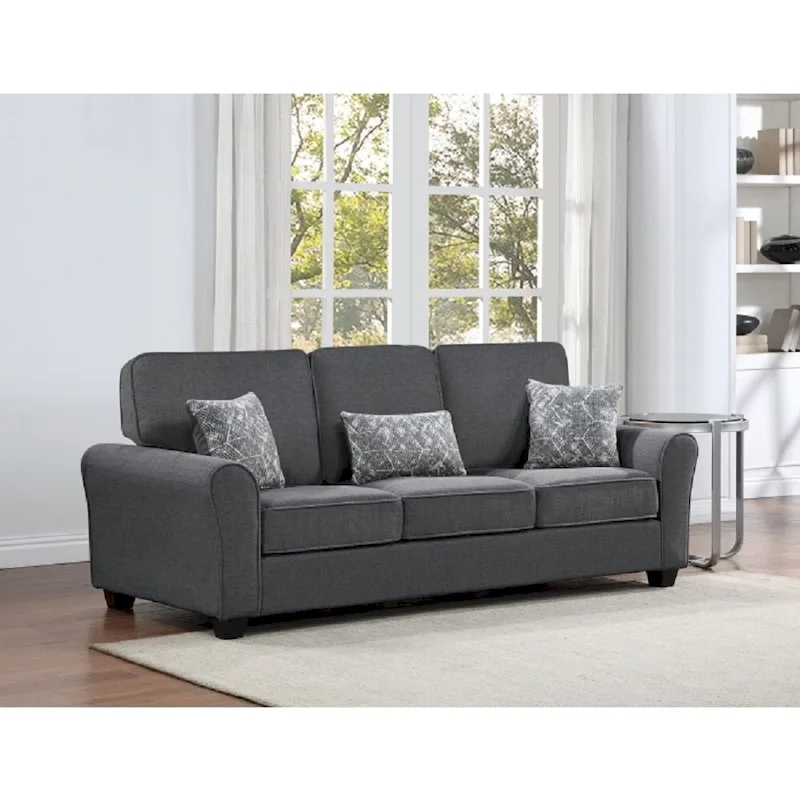 2Pc Chenille Upholstered Sofa Set w/ Pillows Living Room Couch Loveseat