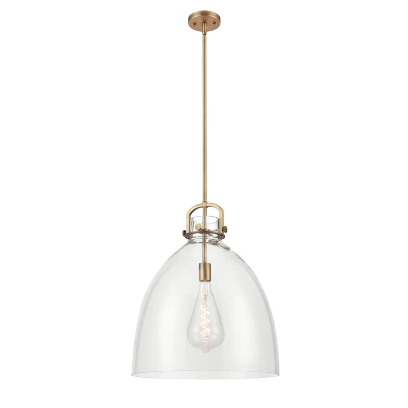 Innovations Lighting Newton Bell - 1 Light 18  Stem Hung Pendant