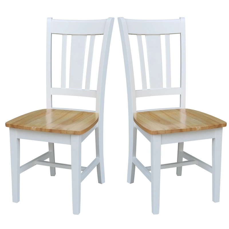International Concepts Solid Wood San Remo Splatback Chairs, Set of 2