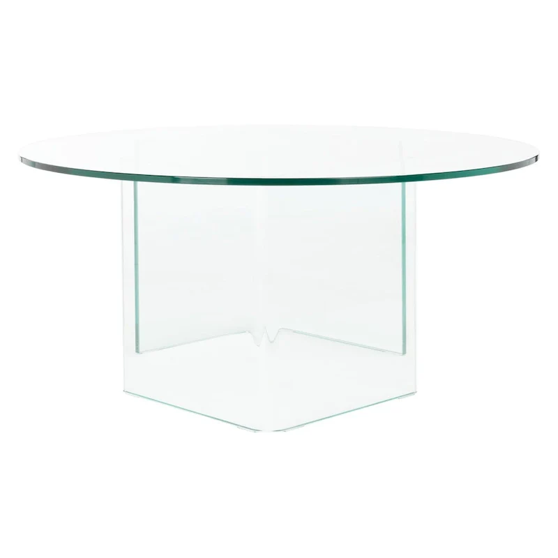 SAFAVIEH Annice Tempered Glass Coffee Table - 35 W x 35 D x 16 H - 35Wx35Dx16H