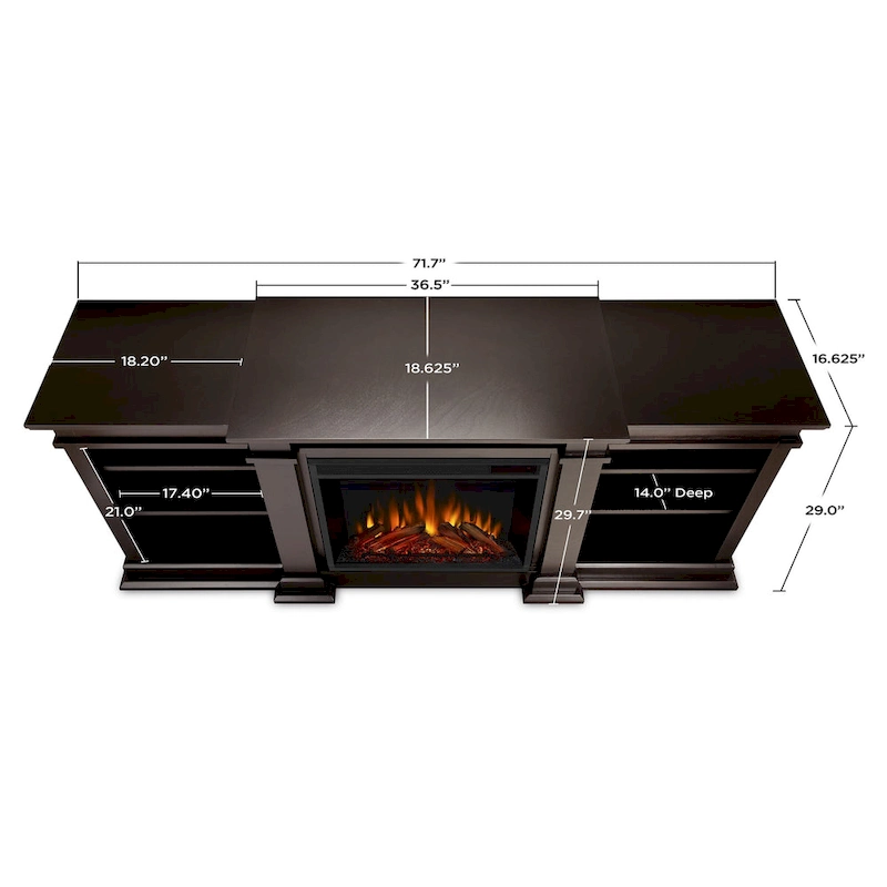 Fresno 72 Media Electric Fireplace by Real Flame