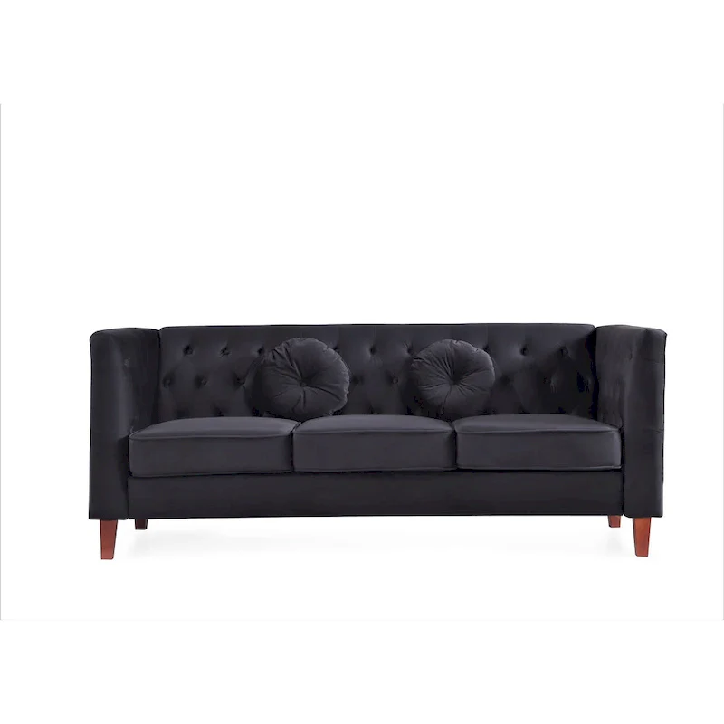 Classic Chesterfield Sofa - Tufted Upholstered Living Room Sofa