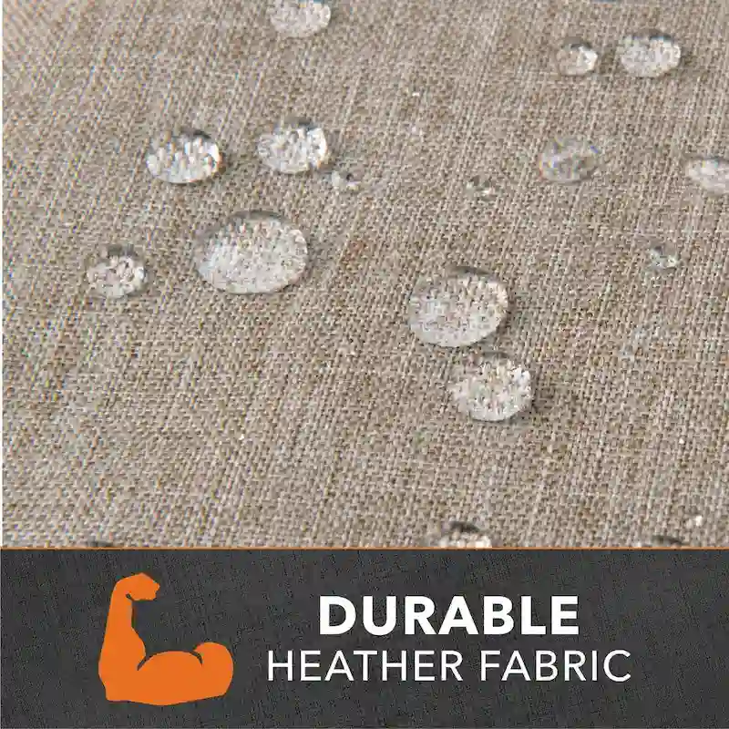 Modern Leisure Garrison Square Fire Pit Table Cover, Waterproof, 42  Square x 22 H, Sandstone