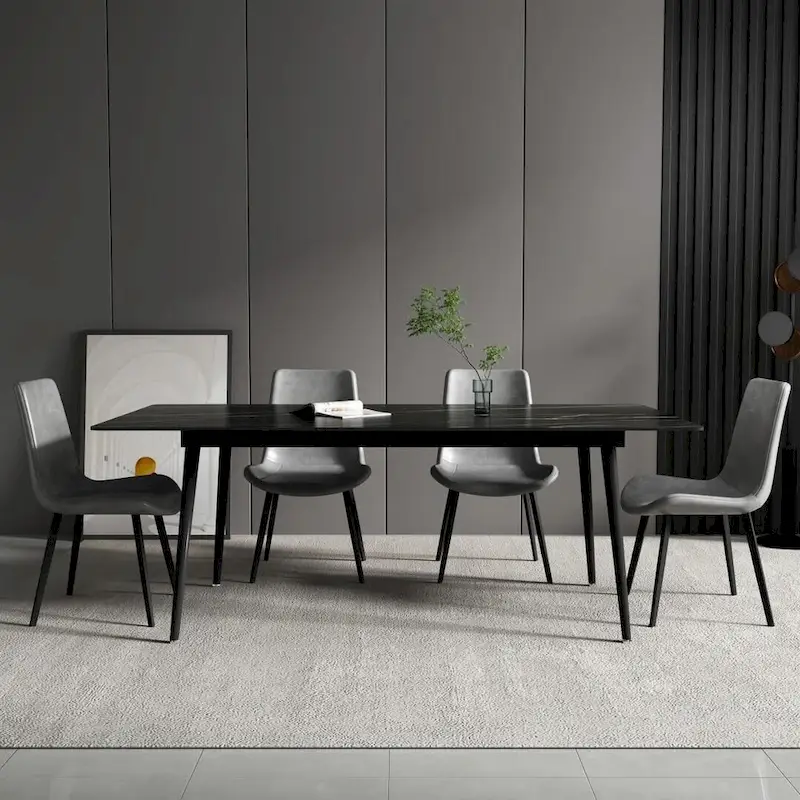 70.8  Rectangle Dining Table with Stone Top