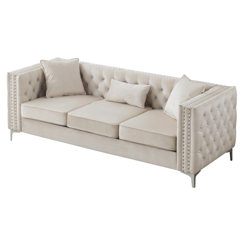 Paige Tufted Velvet Sofa
