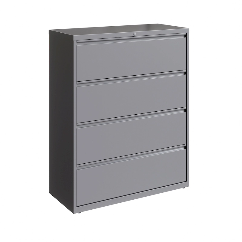 8000 Series 42 Wide 4-Drawer Lateral File Cabinet, Light Gray