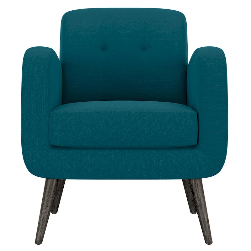 Peacock Blue Mid-Century Arm Chair