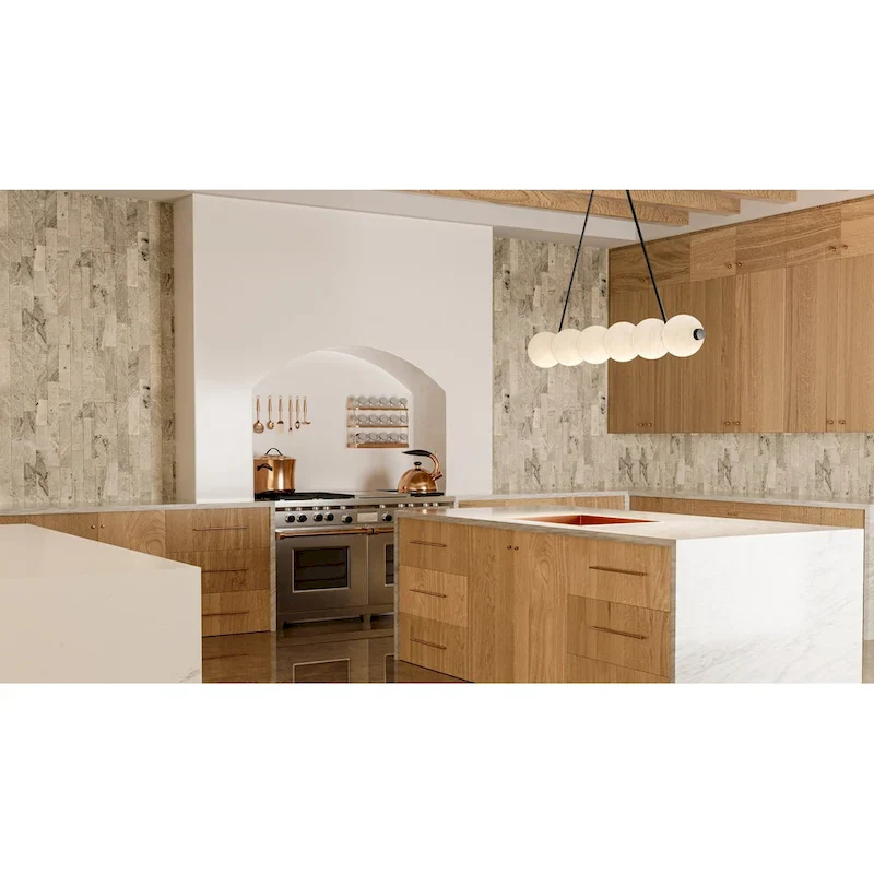 Clarendon Integrated LED Matte Black Linear Chandelier