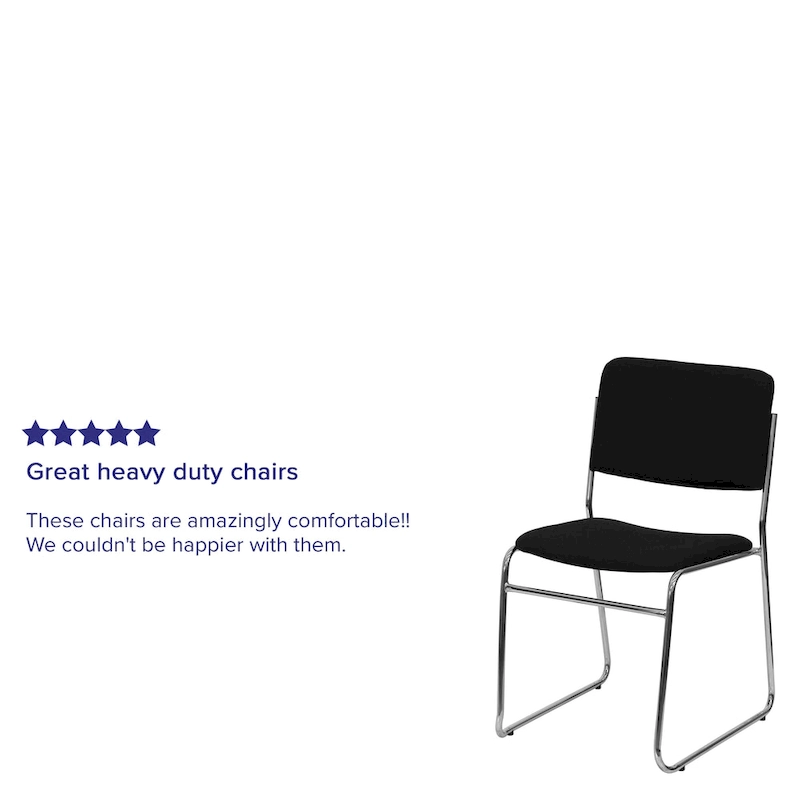 500 lb. Capacity High Density Stacking Chair with Sled Base