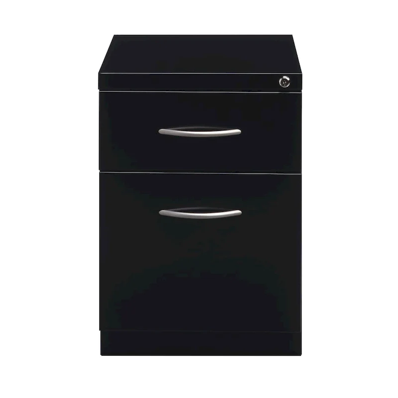 Mobile Pedestal File Cabinet 1 Box/1 File Drawer with Arch Pull Handle | 20D Office Storage