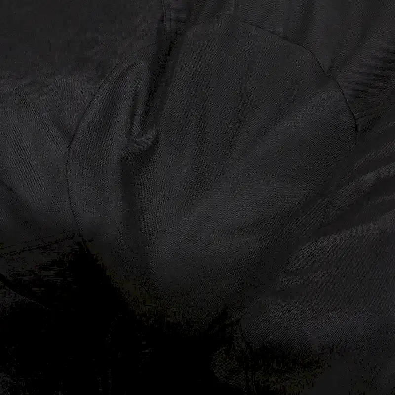 Ohnstad Modern 5 Foot Two Toned Fabric and Faux Leather Bean Bag by Christopher Knight Home