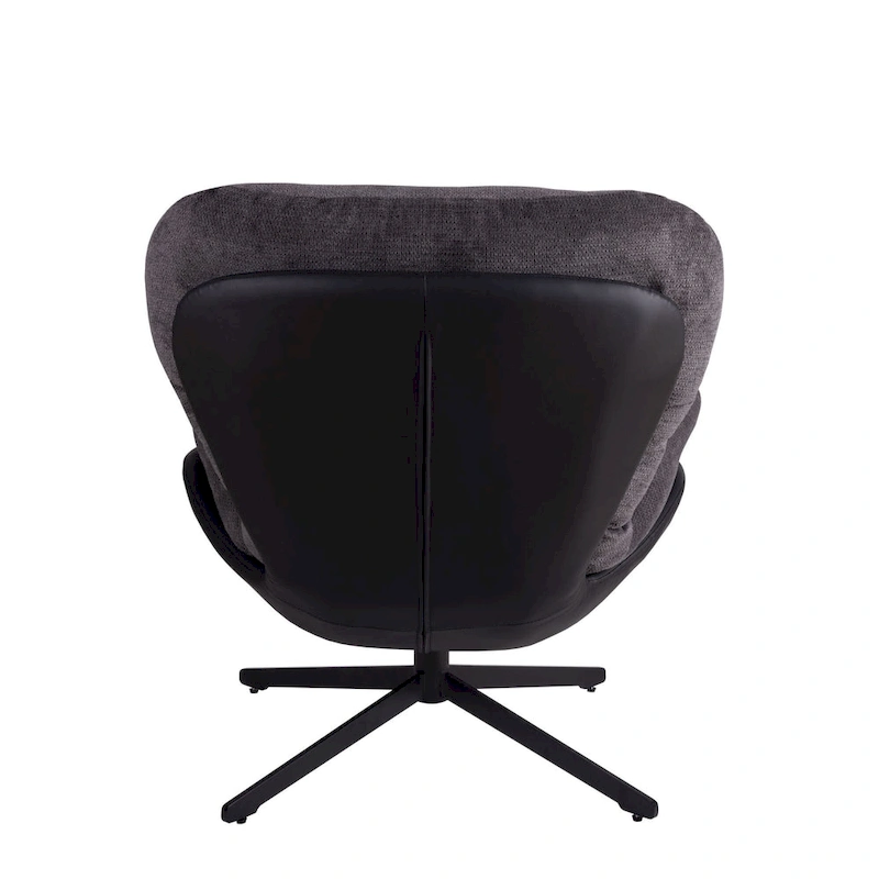 Modern Chenille 360 Swivel Office Chair with Metal Base Frame