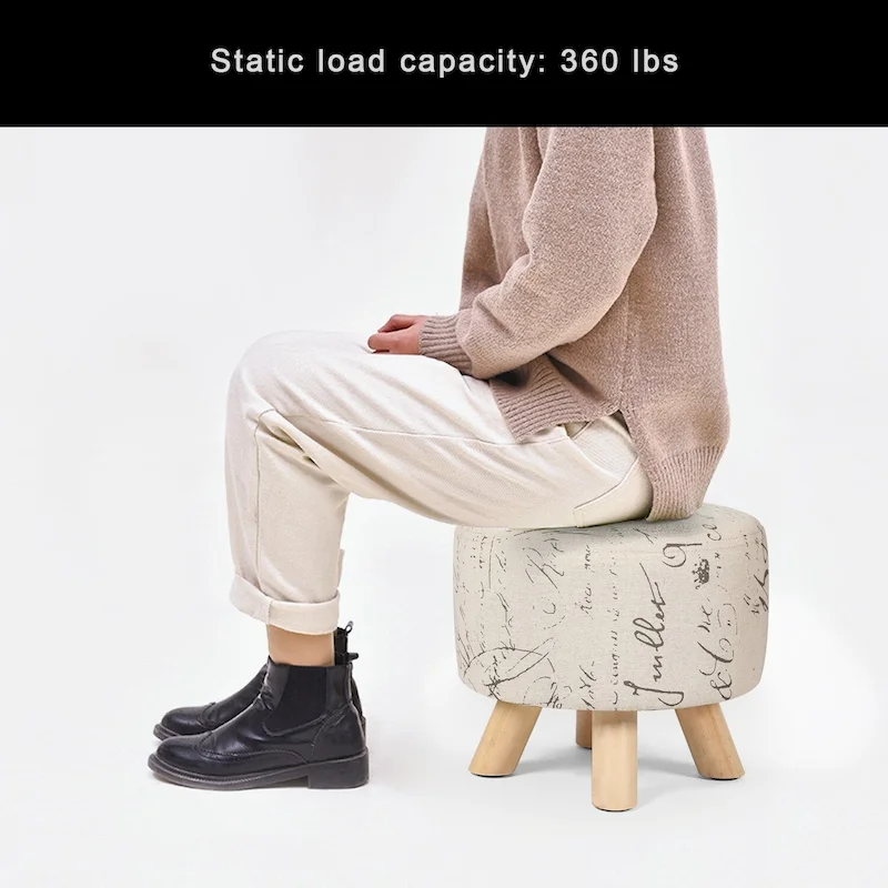 Adeco Foot Rest Ottoman Pet Stool