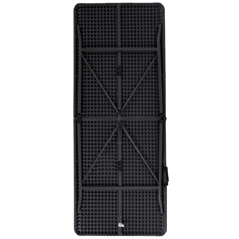 30W x 72L Bi-Fold Plastic Banquet and Event Folding Table with Carrying Handle - 72D x 30W x 29H