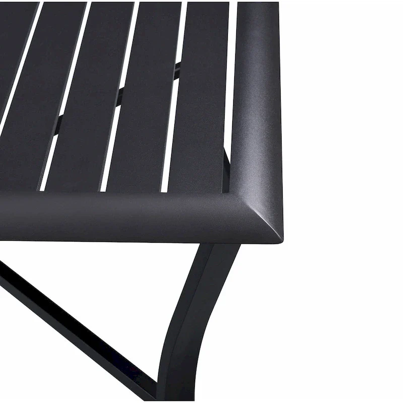 5pc Aluminum and Wicker Swivel Rocking Palmetto Patio Dining Set with Cushions - N/A