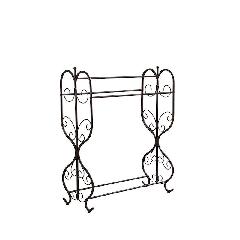 Free Standing Towel Rack, Pewter