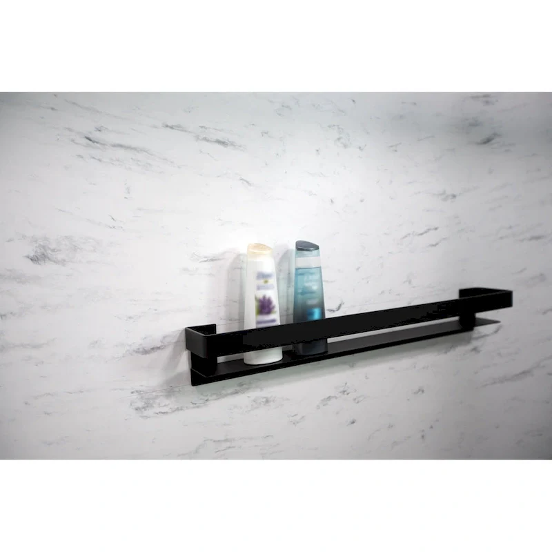 20-in Stainless Steel Grab Bar Shelf with Rail - Champagne Bronze / Polished Chrome / Brushed Stainless / Matte Black