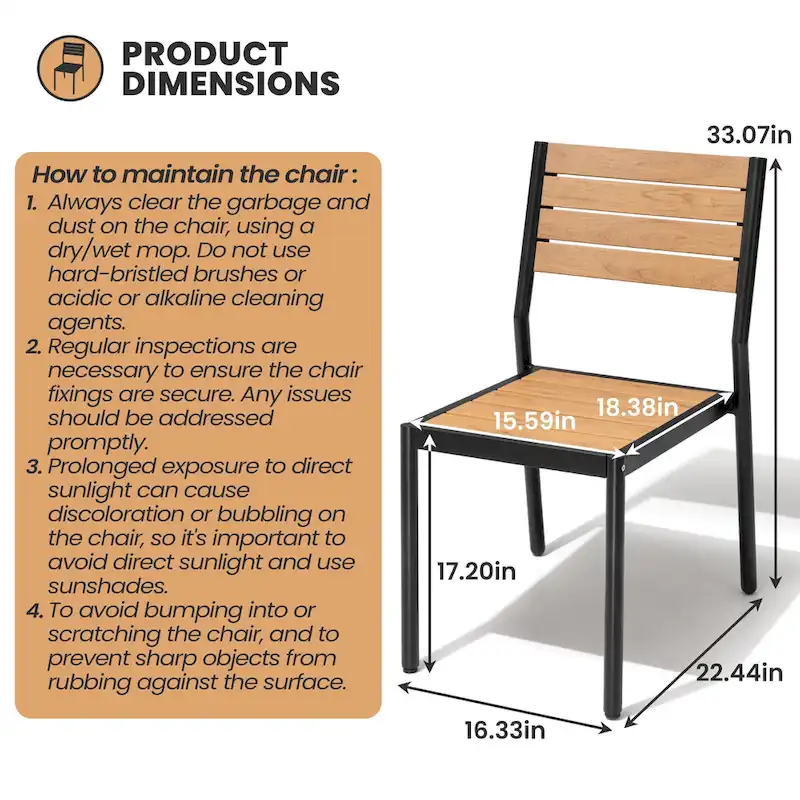 7-Piece Patio Dining Set Aluminum Dining Table with Umbrella Hole and Stackable Chairs