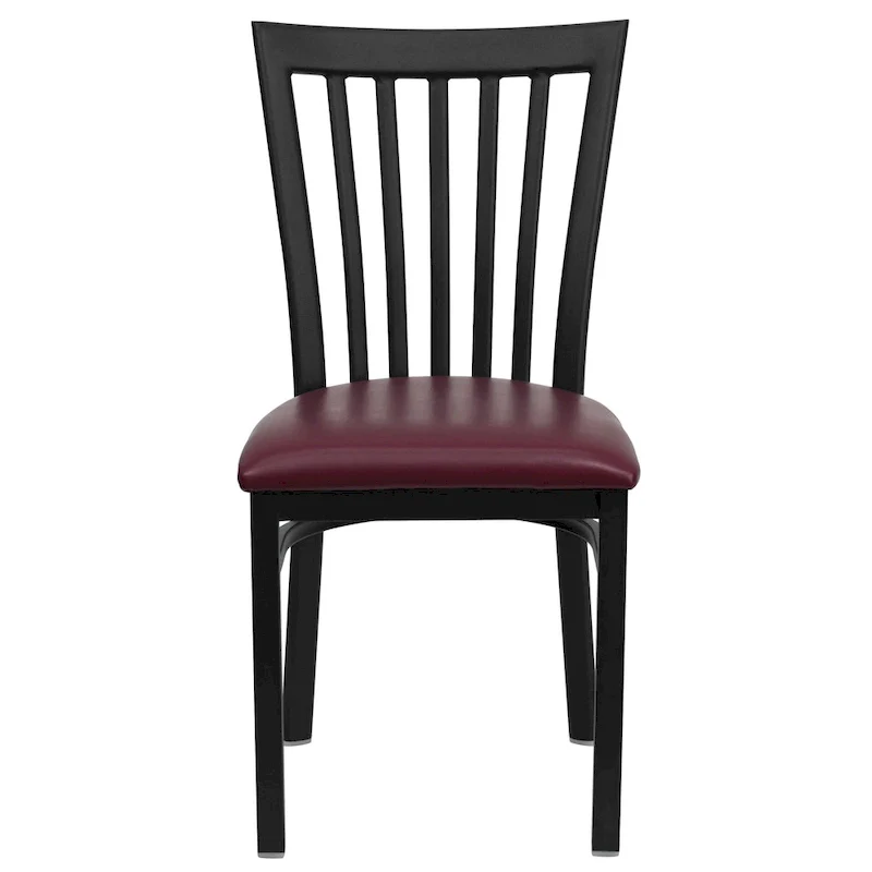 School House Back Metal Restaurant Chair - 17.25 W x 18.75 D x 34.75 H - 17.25 W x 18.75 D x 34.75 H