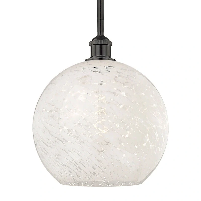 Innovations Lighting 616-1S 13 12 White Mouchette Pendant White