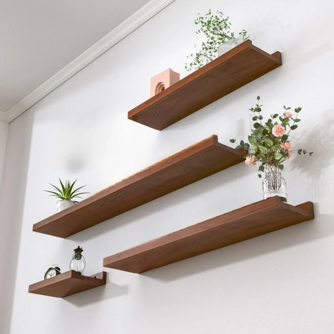 Nordic Rectangular Lumber Wall-Mounted Storage Racks